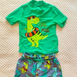 2T Boys 2 piece swim tops and shorts